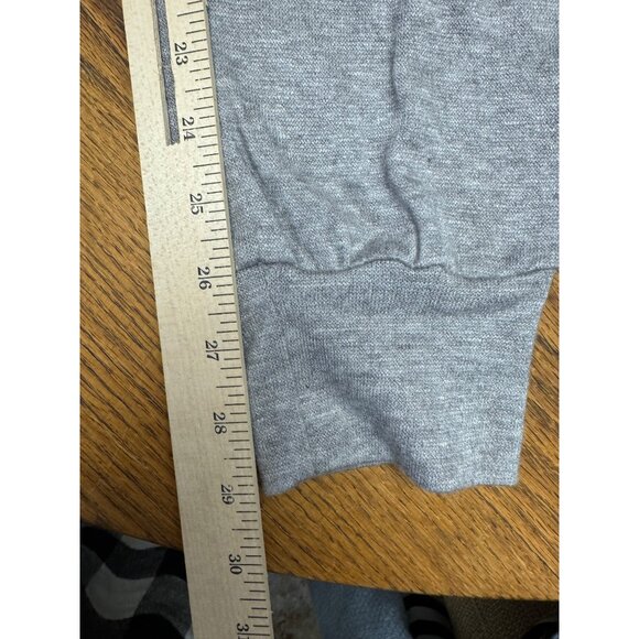 Dawna Womens Gray Lounge Set Long Sleeve Cropped Top High-Waisted Pants - Picture 9 of 13